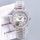 Rolex-DayDate 128239 36mm SS/SS Diamond/White Dial LZ V3 VR3255(Gain Weight)