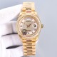 Rolex-DayDate 128239 36mm YG/YG Diamond/Rmn LZ V3 VR3255(Gain Weight)