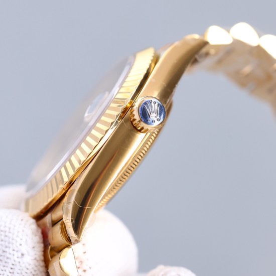 Rolex-DayDate 128239 36mm YG/YG Diamond DIal LZ V3 VR3255(Gain Weight)