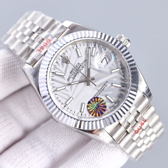 Rolex-Datejust 126333 41mm Jub SS/SS White Textured/Stk LZ SH3235