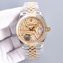 Rolex-Datejust 126333 41mm Jub YG/SS Gold Textured/Stk LZ SH3235