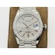 Rolex-DayDate 36mm SS/SS Dia Pres Diamond Dial VRS A2836