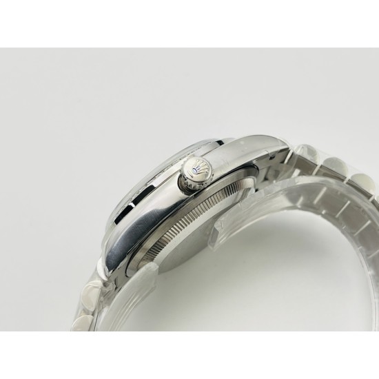 Rolex-DayDate 36mm SS/SS Dia Pres Diamond Dial VRS A2836