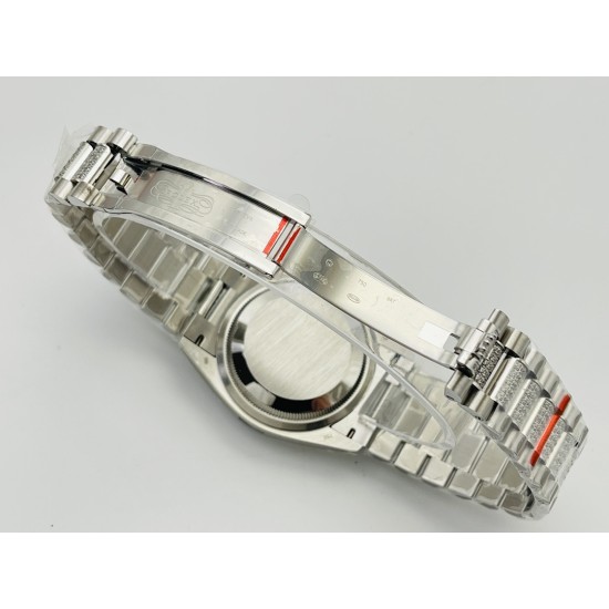 Rolex-DayDate 36mm SS/SS Dia Pres Diamond Dial VRS A2836