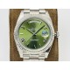 Rolex-DayDate 228236 40mm SS/SS Green/Rmn VRS VR3255(Gain Weight)