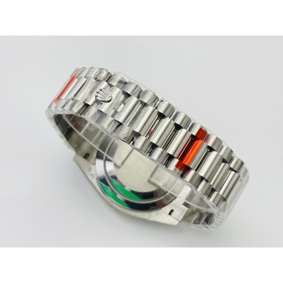 Rolex-DayDate 228236 40mm SS/SS Green/Rmn VRS VR3255(Gain Weight)