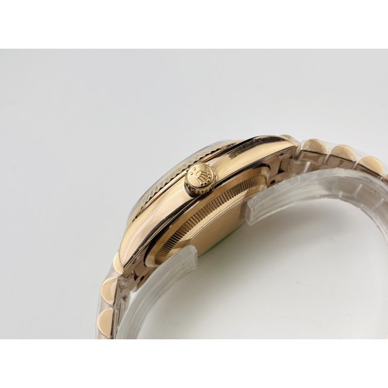 Rolex-DayDate 228235 40mm RG/RG Black/Stk VRS V4 VR3255 (Gain Weight)