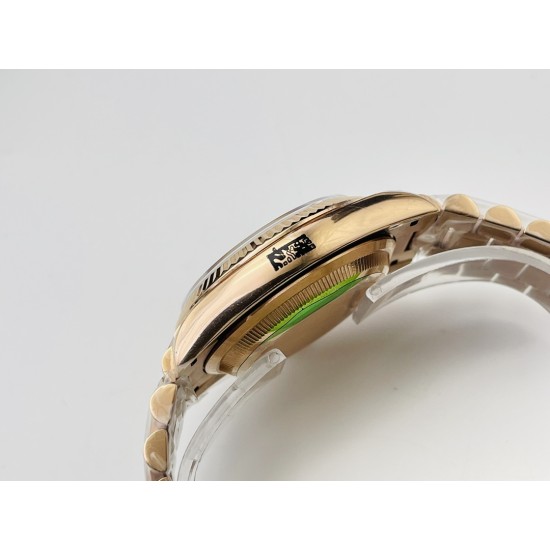 Rolex-DayDate 228235 40mm RG/RG Black/Stk VRS V4 VR3255 (Gain Weight)