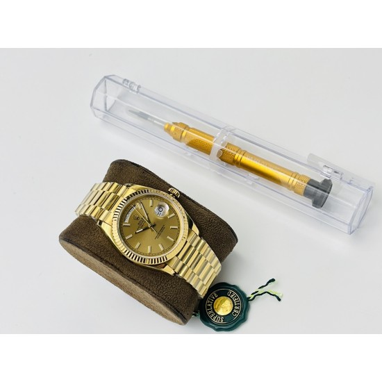 Rolex-DayDate 228238 40mm YG/YG Gold Dial VRS SH3255(Tungsten Heavy Version)