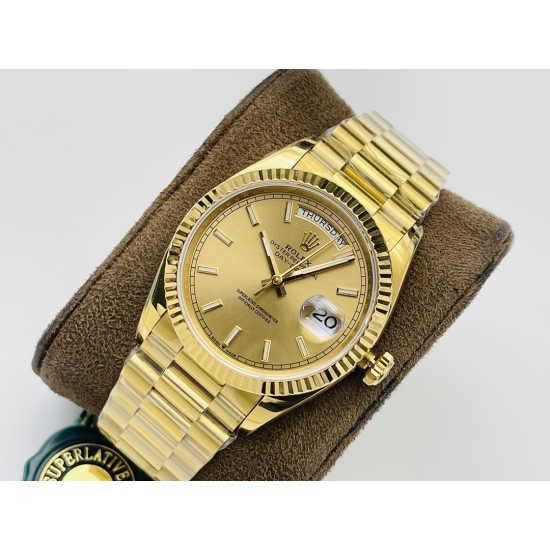 Rolex-DayDate 228238 40mm YG/YG Gold Dial VRS SH3255(Tungsten Heavy Version)