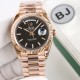 Rolex-DayDate 128238 36mm RG/RG Black/Stk BJ A2836(Gain Weight)