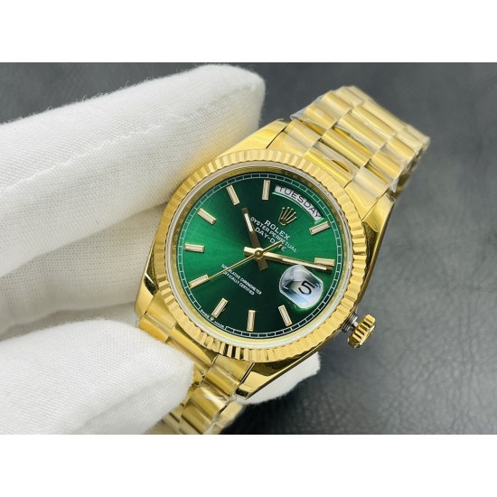Rolex-DayDate 228238 40mm YG/YG Green Dial VRS V4 VR3255 (Gain Weight)