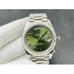 Rolex-DayDate 228236 40mm SS/SS Green/Rmn VRS VR3255(Gain Weight)