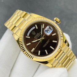 Rolex-DayDate 228238 40mm YG/YG Brown Dial VRS SH3255(Tungsten Heavy Version)