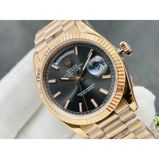 Rolex-DayDate 228235 40mm RG/RG Grey/Stk VRS V4 VR3255 (Gain Weight)