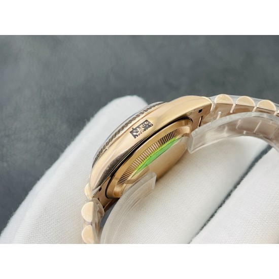 Rolex-DayDate 228235 40mm RG/RG Grey/Stk VRS V4 VR3255 (Gain Weight)