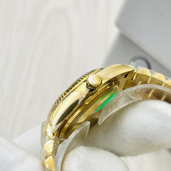 Rolex-DayDate 228238 40mm YG/YG Green Dial VRF SH3255(Tungsten Heavy Version)