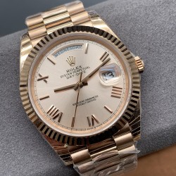 Rolex-DayDate 228235 40mm RG/RG Rose Gold/Rmn EWF V4 VR3255 (Gain Weight)