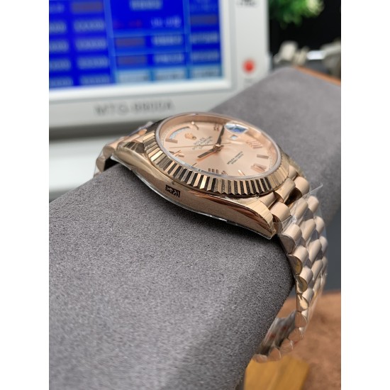 Rolex-DayDate 228235 40mm RG/RG Rose Gold/Rmn EWF V4 VR3255 (Gain Weight)