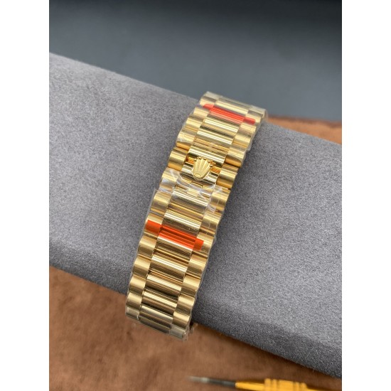 Rolex-DayDate 36mm Dia Pres YG/YG Gold Diam EWF A3255 Mod