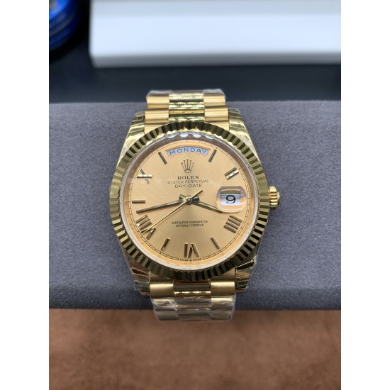 Rolex-DayDate 128238 36mm YG/YG Gold/Rmn EWF V3 VR3255(Gain Weight)