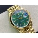 Rolex-DayDate 128238 36mm YG/YG Green/Diam EWF V3 VR3255(Gain Weight)