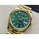 Rolex-DayDate 128238 36mm YG/YG Green/Diam EWF V3 VR3255(Gain Weight)