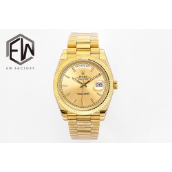 Rolex-DayDate 228238 40mm YG/YG Gold Dial EWF SH3255(Tungsten Heavy Version)