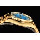 Rolex-DayDate 128238 36mm YG/YG Turquoise/Dia CS A2836(Gain Weight)