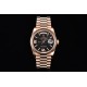 Rolex-DayDate 128235 36mm RG/RG Hematite/Dia CSF A2836(Gain Weight)