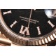 Rolex-DayDate 128235 36mm RG/RG Hematite/Dia CSF A2836(Gain Weight)