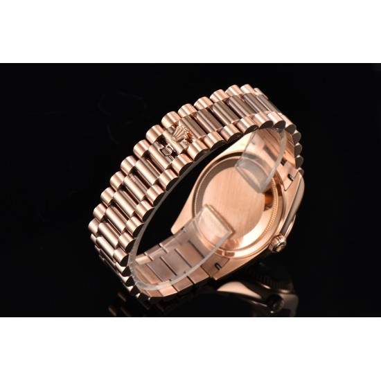 Rolex-DayDate 128235 36mm RG/RG Hematite/Dia CSF A2836(Gain Weight)