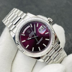 Rolex-DayDate 228236 40mm SS/SS Purple/Stk VRF SH3255(Tungsten Heavy Version)