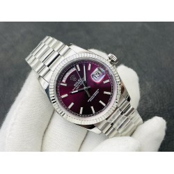 Rolex-DayDate 228236 40mm SS/SS Purple/Stk VRF SH3255(Tungsten Heavy Version)