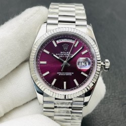 Rolex-DayDate 228236 40mm SS/SS Purple/Stk VRF SH3255(Tungsten Heavy Version)