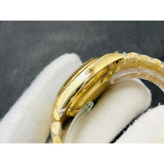 Rolex-DayDate 228238 40mm YG/YG Green Dial VRF SH3255(Tungsten Heavy Version)