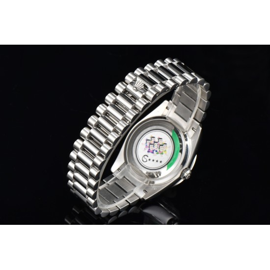 Rolex-DayDate 128238 36mm SS/SS Diamond/Dia Rainbow STK CSF VR3255