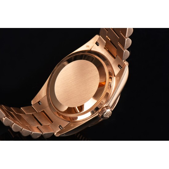 Rolex-DayDate 128238 36mm RG/RG Diamond/Dia Rainbow STK CSF VR3255