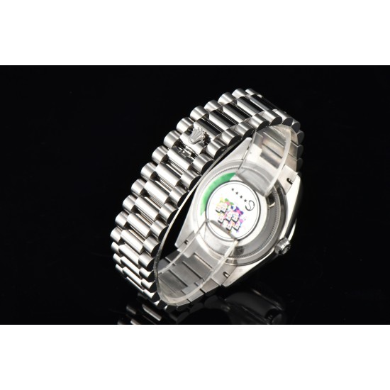 Rolex-DayDate 128236 36mm SS/SS Diam White/Diam Stk CSF A2836