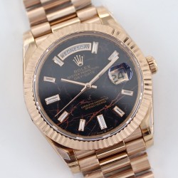 Rolex-DayDate 228235 40mm RG/RG Brown Patterned Dial TWS A2836