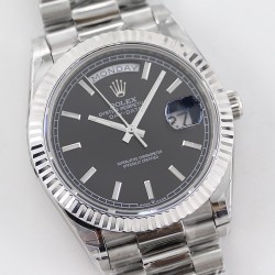 Rolex-DayDate 228236 40mm SS/SS Black Dial TWS A2836
