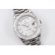 Rolex-DayDate 228236 40mm SS/SS White Dial Diam STK TWS A2836