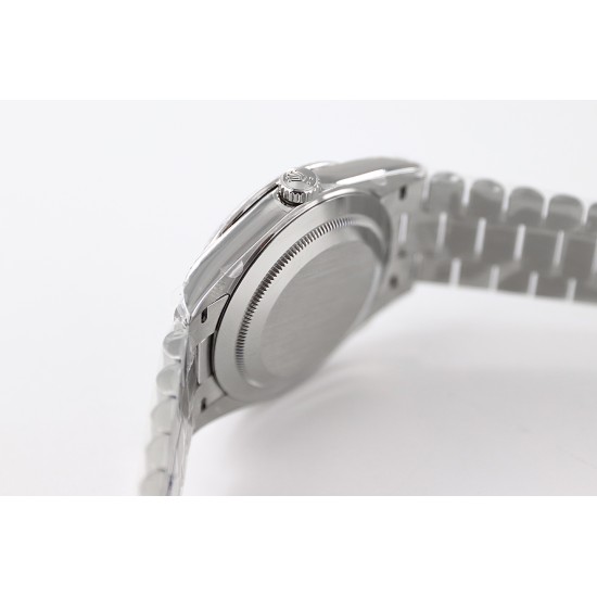 Rolex-DayDate 228236 40mm SS/SS White Dial Diam STK TWS A2836