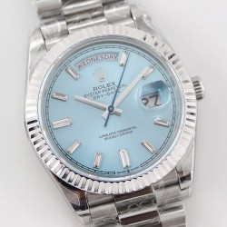 Rolex-DayDate 228236 40mm SS/SS Ice Blue Dial TWS A2836