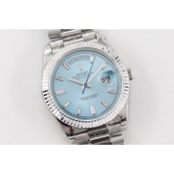 Rolex-DayDate 228236 40mm SS/SS Ice Blue Dial TWS A2836