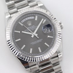 Rolex-DayDate 228236 40mm SS/SS Grey Dial TWS A2836