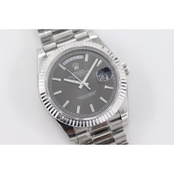 Rolex-DayDate 228236 40mm SS/SS Grey Dial TWS A2836