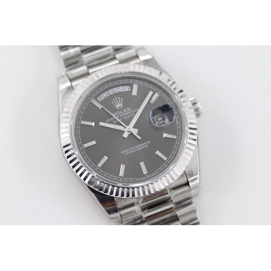 Rolex-DayDate 228236 40mm SS/SS Grey Dial TWS A2836
