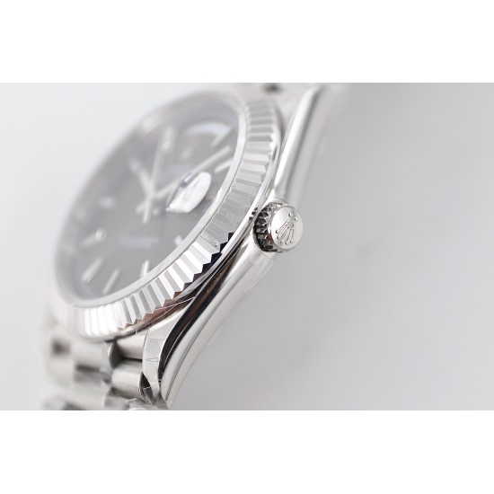 Rolex-DayDate 228236 40mm SS/SS Grey Dial TWS A2836