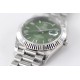 Rolex-DayDate 228236 40mm SS/SS Green Dial Rmn TWS A2836